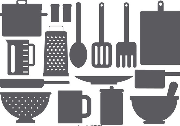 632x443 Kitchen Element Vector Shapes Free Vector Download 420501 Cannypic