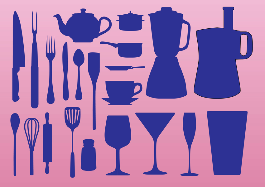 850x600 Kitchen Elements Vector Art Amp Graphics