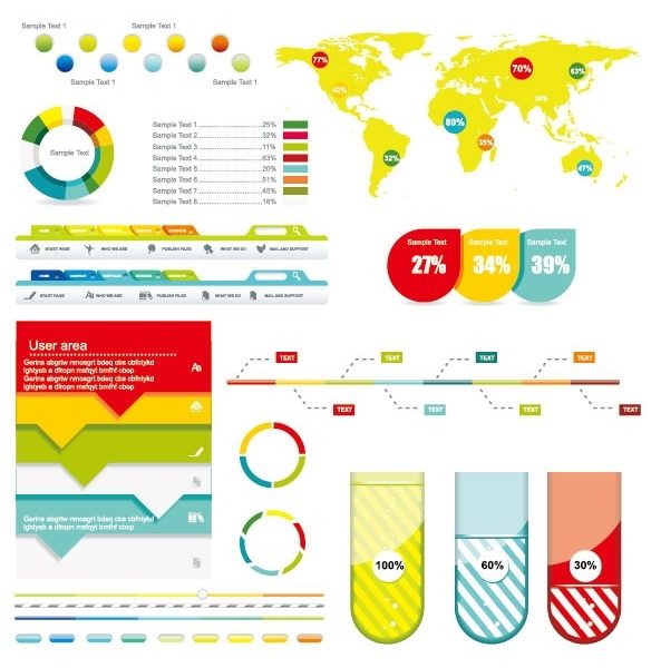 584x600 40 Infographic Vector Kits And Resources Infographics Design