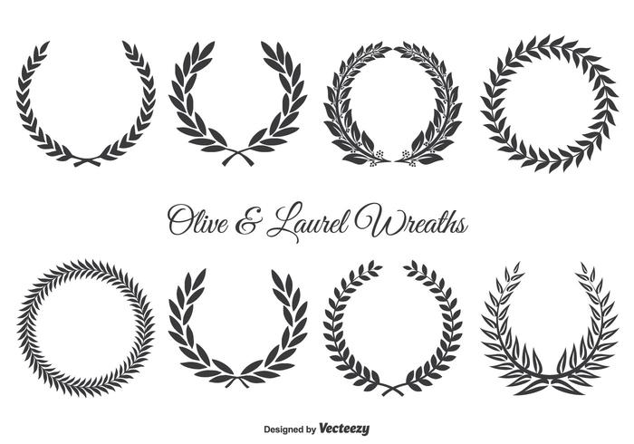 700x490 Olive And Laurel Wreath Set