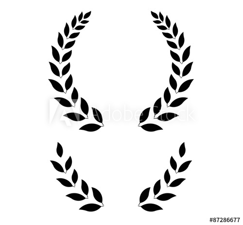 500x463 Simple Laurel Wreath