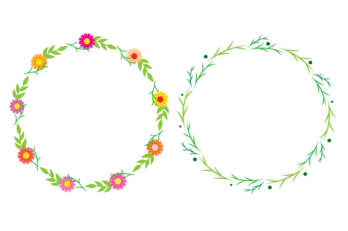 1160x772 Floral Laurel Wreaths