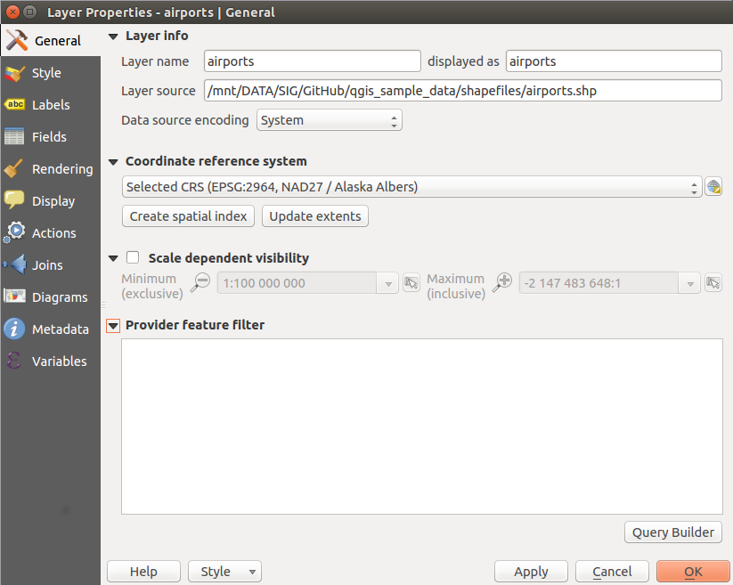 823x657 The Vector Properties Dialog
