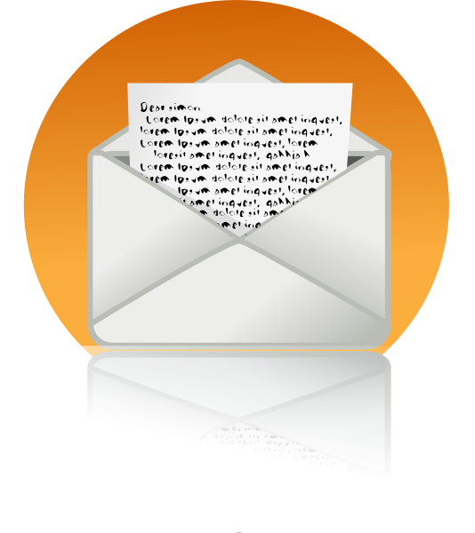 534x600 Mail Icon Clip Art Free Vector 4vector