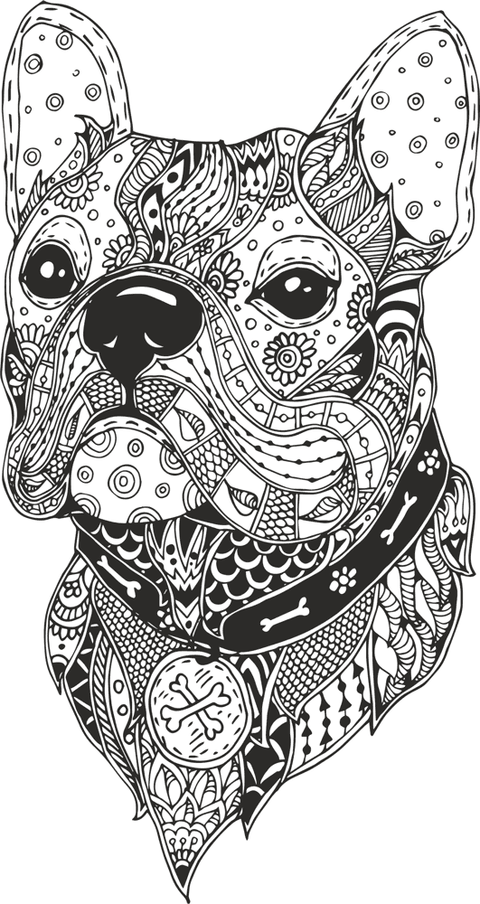531x1000 Dog Head Line Drawing Vector Free Vector Download