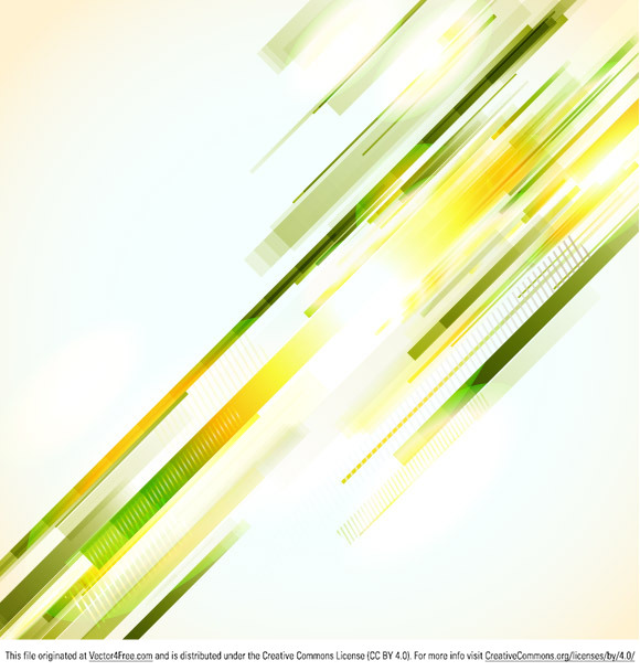580x608 Free Green Lines Abstract Vector Background