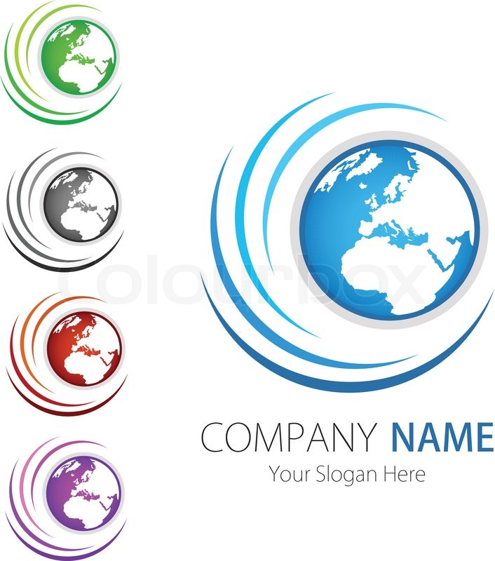 706x800 Company (Business) Logo Design, Vector, Earth Stock Vector