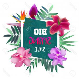 300x300 Photostock Vector Design Banner With Spring Sale Logo Card For