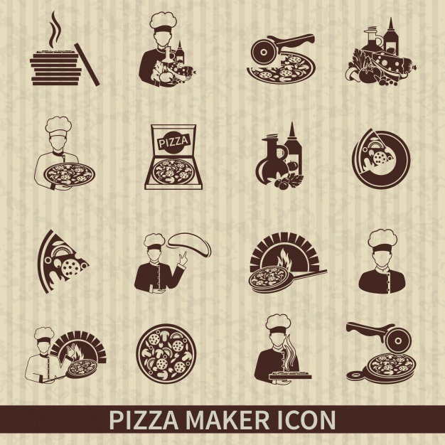 626x626 Pizza Maker Icons Vector Free Download