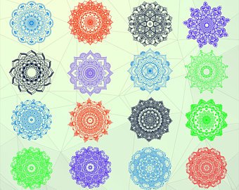 340x270 Mandala Vector Etsy