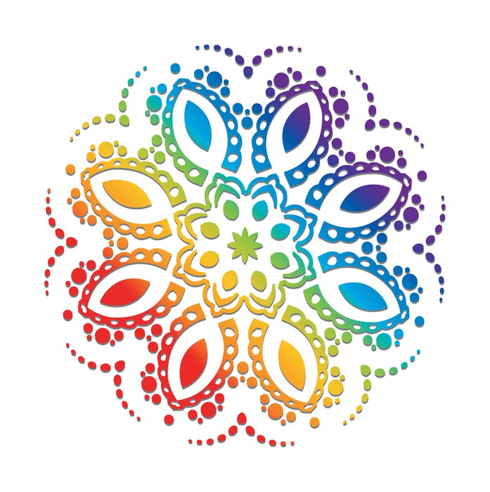 697x700 Vector Mandala Design Wall Mural We Live To Change