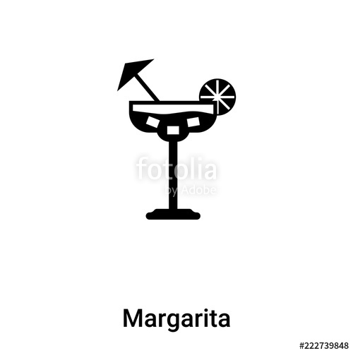 500x500 Margarita Icon Vector Isolated On White Background, Logo Concept