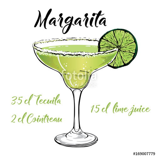 500x500 Margarita Cocktail Vector Stock Image And Royalty Free Vector