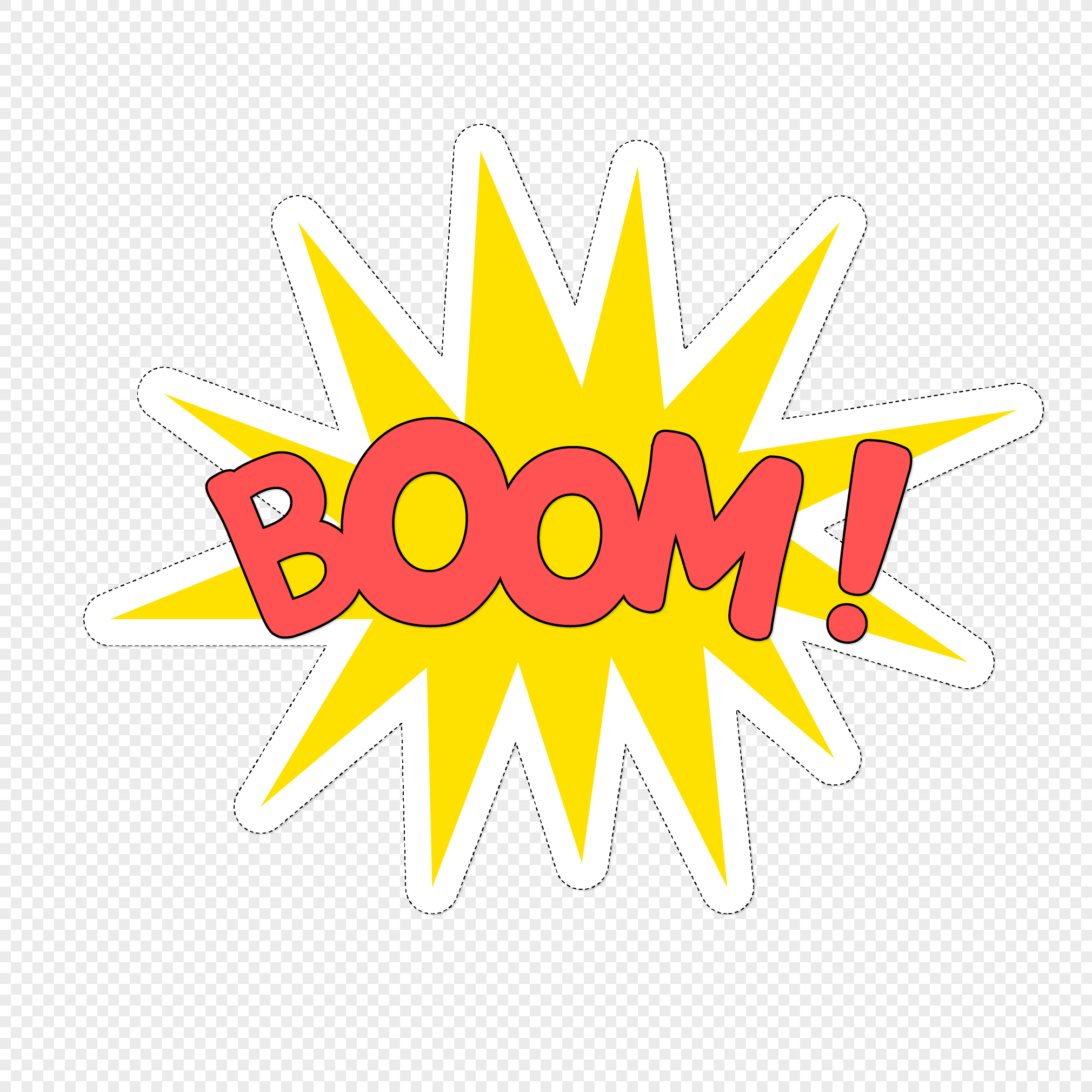 2020x2020 Cartoon Explosion Paste Vector Material Png Image Picture Free