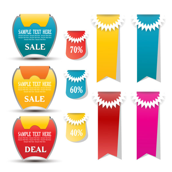 600x600 Fashion Label Vector Material