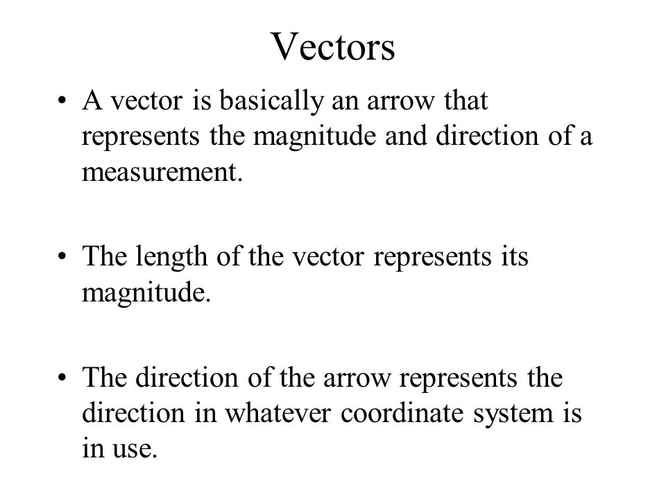 960x720 Vectors A Vector Is Basically An Arrow That Represents The