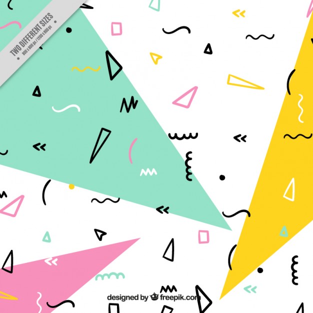 626x626 Beautiful Memphis Background Vector Free Download