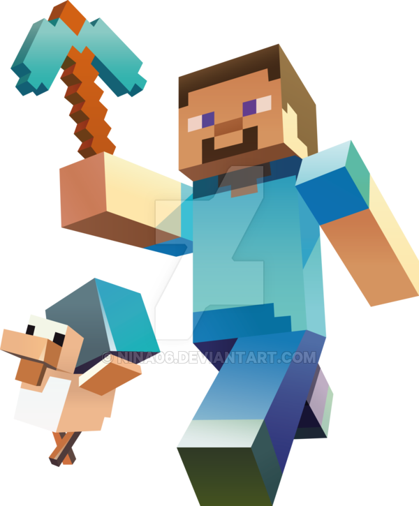 600x725 Minecraft Vector By Nina06