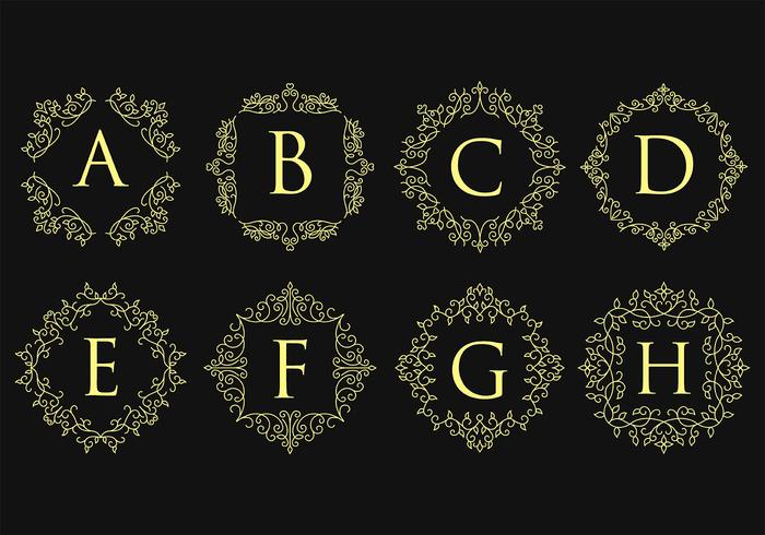 700x490 Monograms Free Vector Art