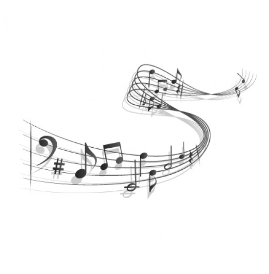 550x560 Free Vector Music Notes
