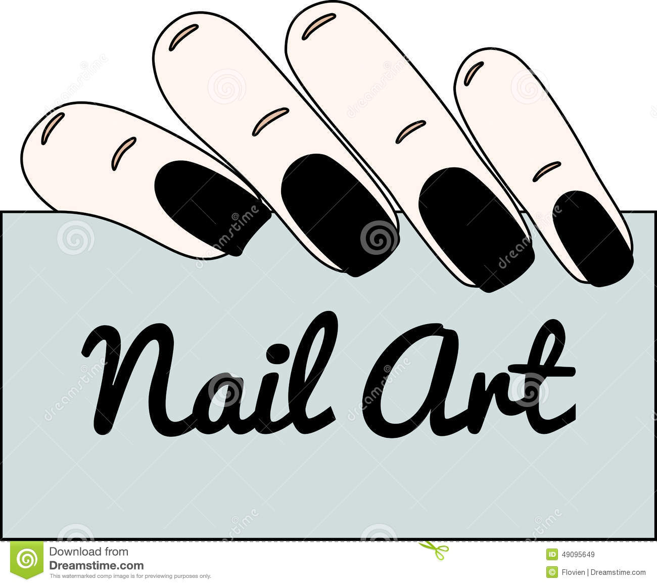 1300x1159 Nail Design Vector