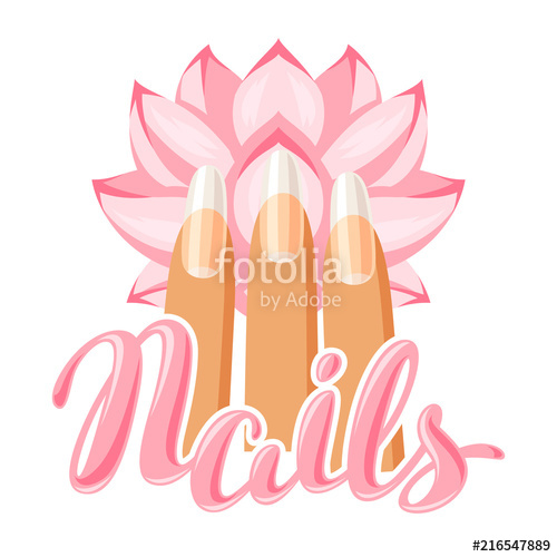 500x500 Spa Care For Hands And Nails. Stock Image And Royalty Free Vector