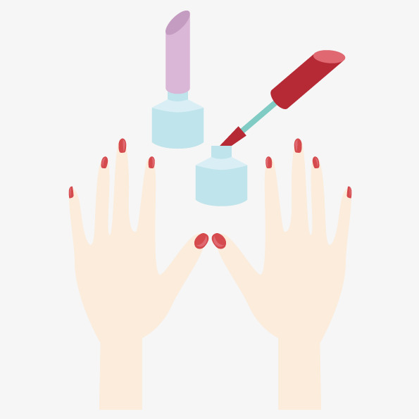 595x595 Vector Painted Nails, Vector, Nail, Hand Png And Vector For Free