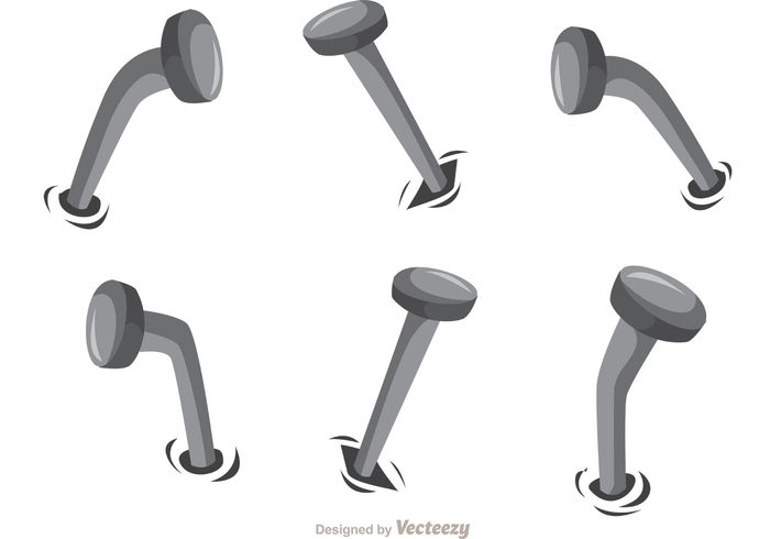 700x490 Free Vector Nails In Wall Vector Pack