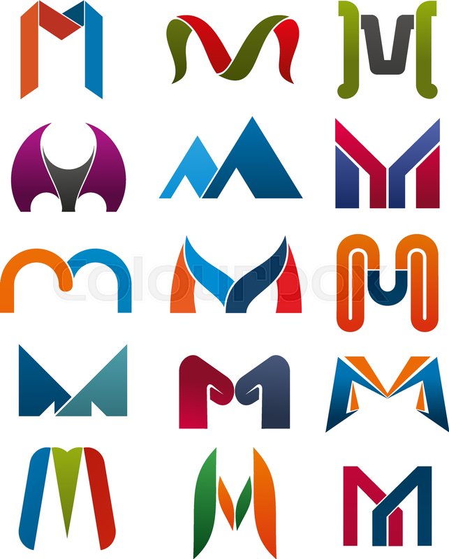 643x800 M Letter Icons Template For Corporate Or Business Company And