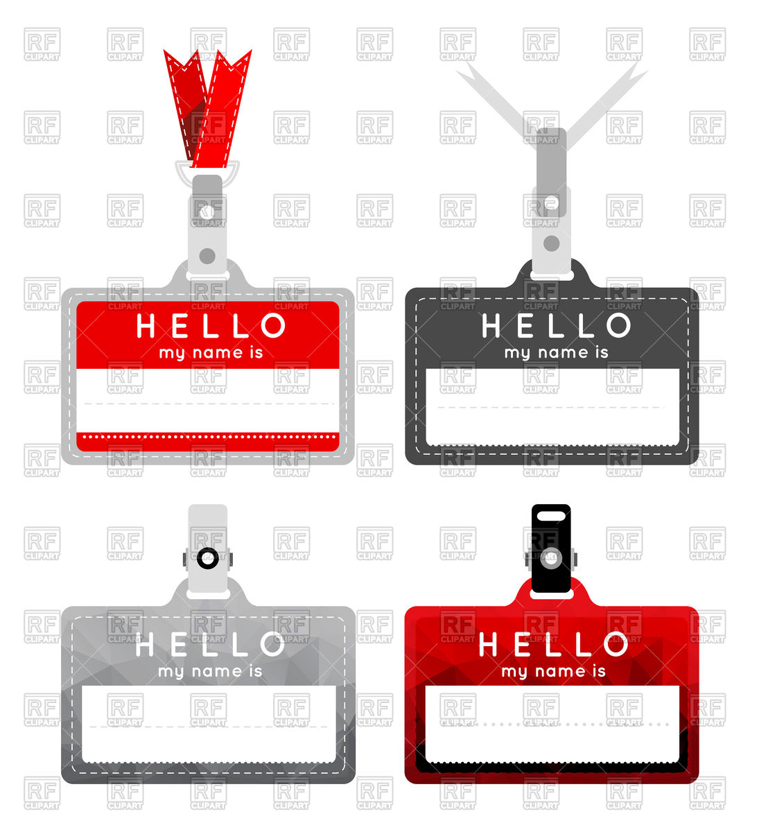 1095x1200 Name Tag Set Vector Image Vector Artwork Of Objects Sermax55