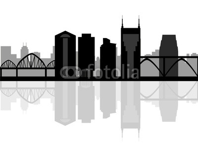 400x291 Nashville Usa City Skyline Silhouette Vector Illustration Buy