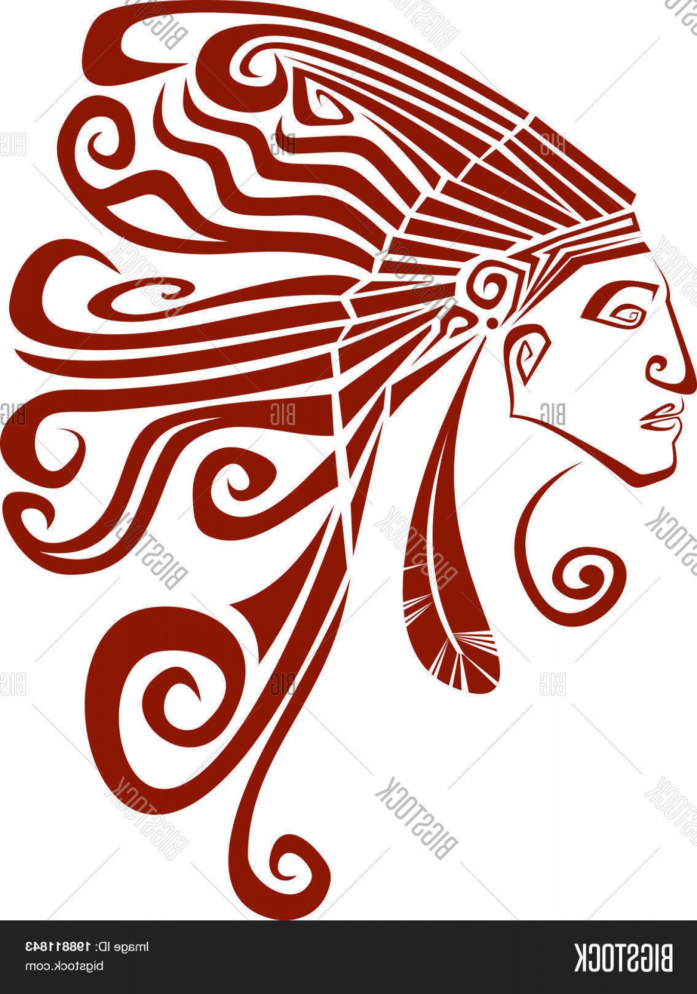 1363x1944 Indian Head Vector Geekchicpro
