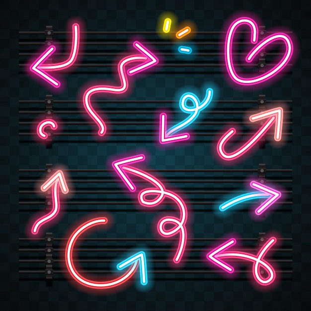 626x626 Neon Arrow Vectors, Photos And Psd Files Free Download
