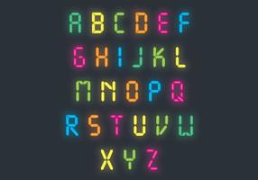 286x200 Neon Letters Free Vector Art