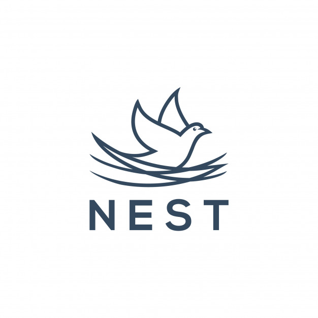 626x626 Nest Logo Concept, Bird Icon For Logo Design Vector Premium Download