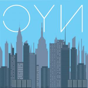 300x300 New York City Skyline Silhouette Background Vector Illustration