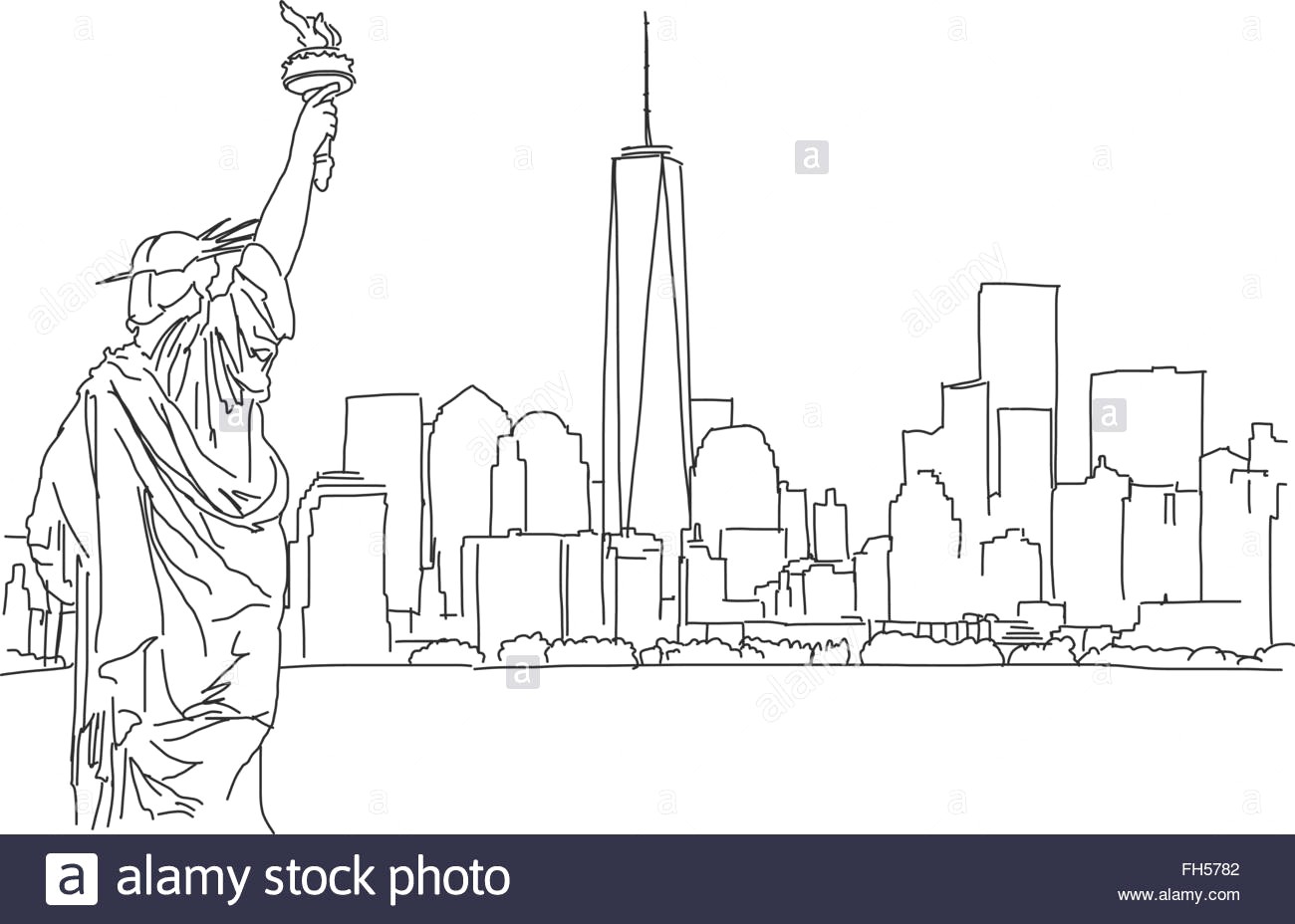 1300x928 Nyc Skyline Outline