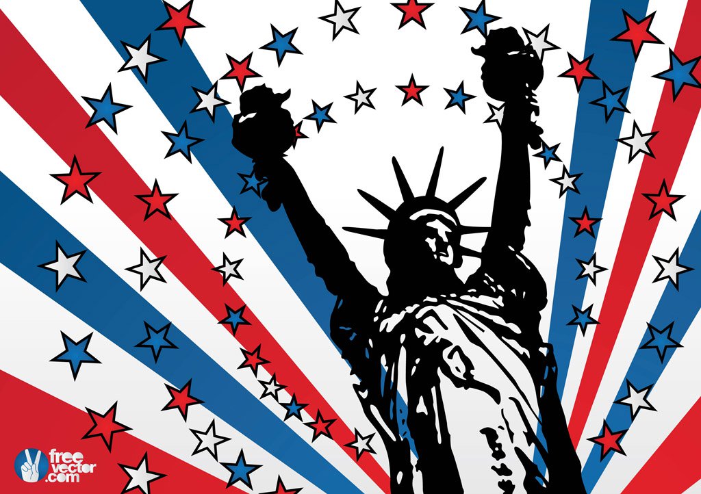 1024x722 Usa Liberty Vector Vector Art Amp Graphics