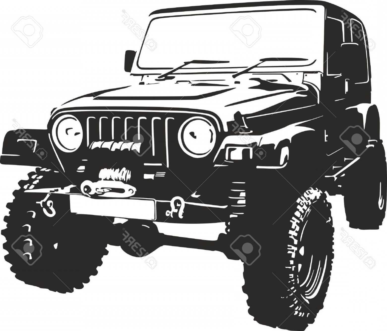 1560x1336 Photostock Vector Offroad Vehicle In Black Color Geekchicpro