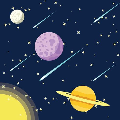 490x490 Outer Space With Star Dust Background Vector