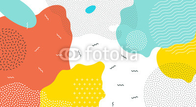 400x218 Abstract Pop Art Color Paint Splash Pattern Background. Vector