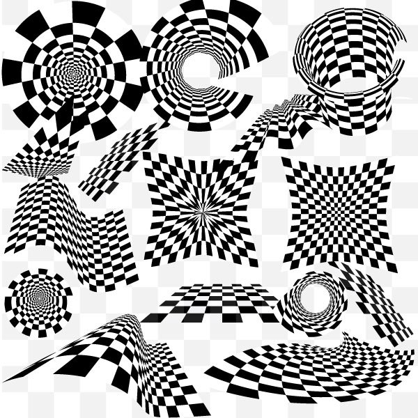 600x600 Checkered Vector Pack