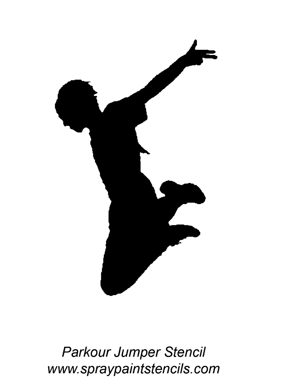 950x1280 Parkour Vault Silhouette