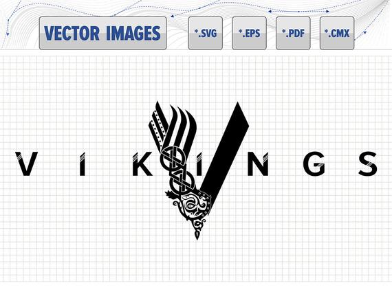 570x428 Vikings Logo Vector Graphic Svg Eps Pdf Cmx And Raster Etsy