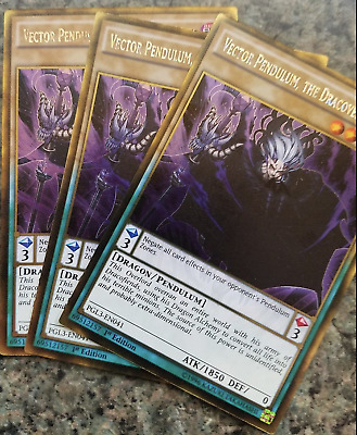 329x400 Yu Gi Oh! 3x Vector Pendulum, The Dracoverlord