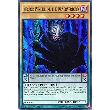 355x355 Yugioh Docs En024 1st Ed Vector Pendulum, The Dracoverlord Super
