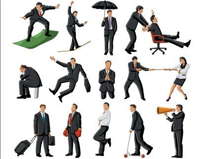 412x324 Free Business People Vector Illustration
