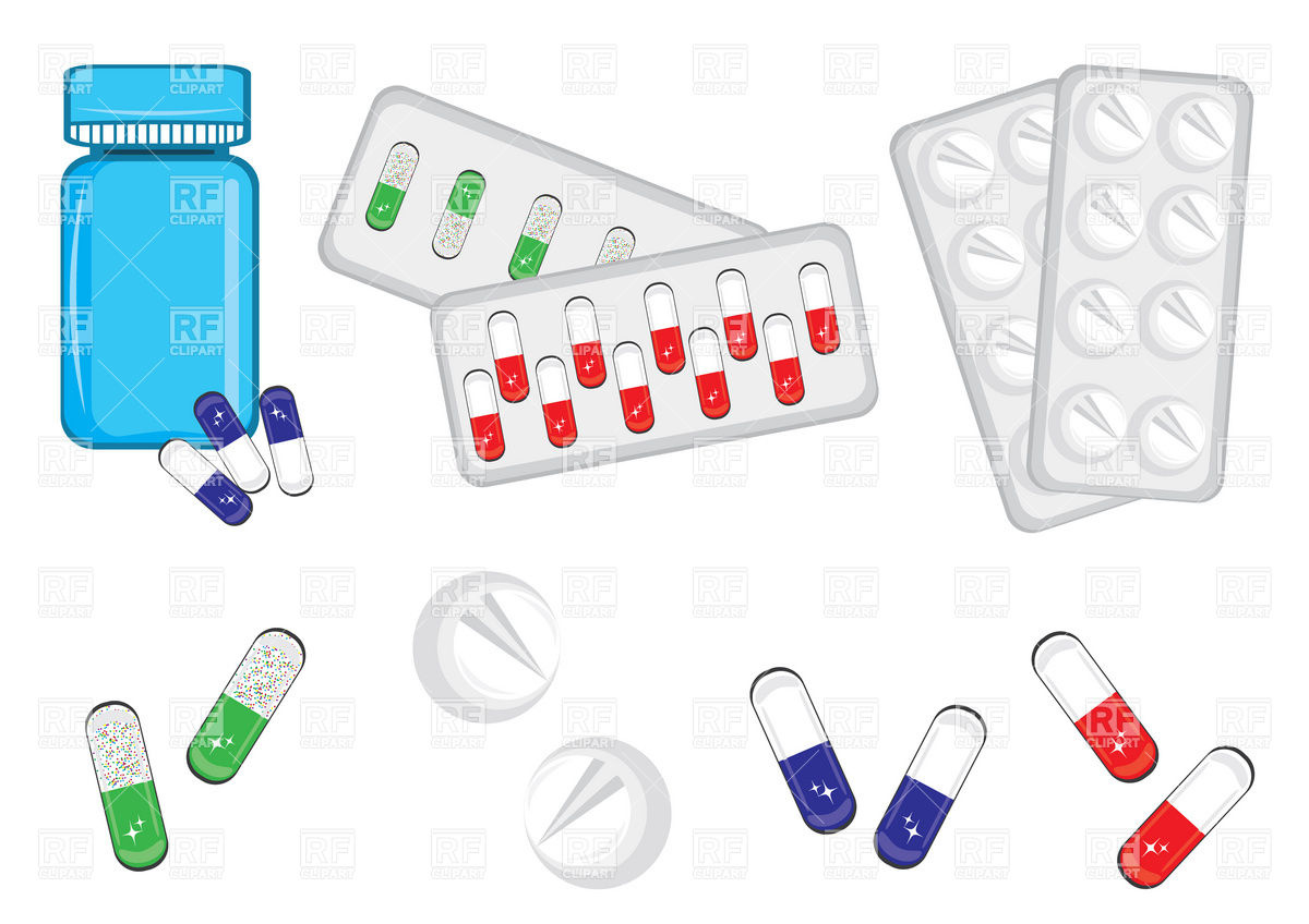 1200x848 Medicine Bottles, Pills And Tablets Vector Image Vector Artwork