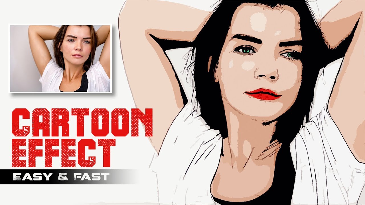 1280x720 Photos To Vector Cartoon In Photoshop Without Pen Tool