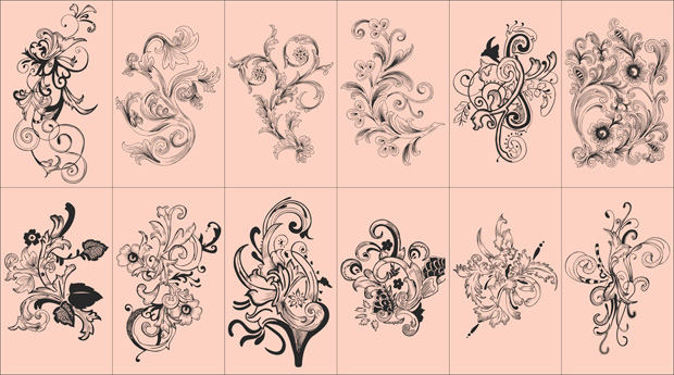 620x345 Flowers Vector Free Download